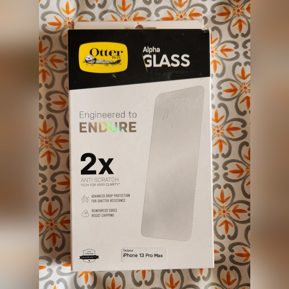 OtterBox Alpha Glass Screen Protector for iPhone 13 Pro Max